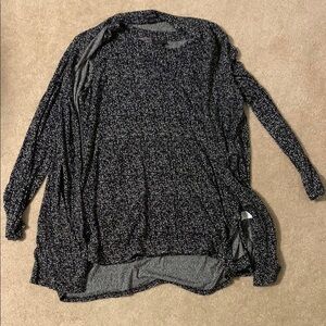 J. Jill black and white  cardigan and tank